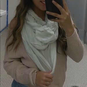 Off white infinity scarf